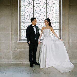 Custom Handmade Sheer Ruched Tulle Wedding Bridal Gloves